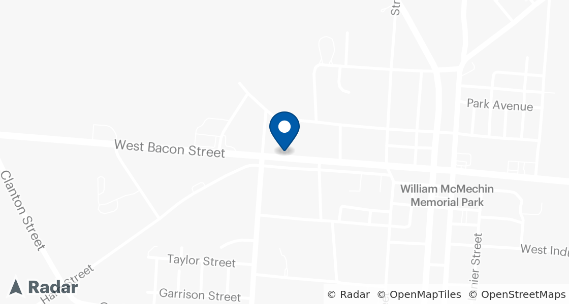 Map of Dairy Queen Location:: 374 W Bacon St, Pembroke, GA, 31321